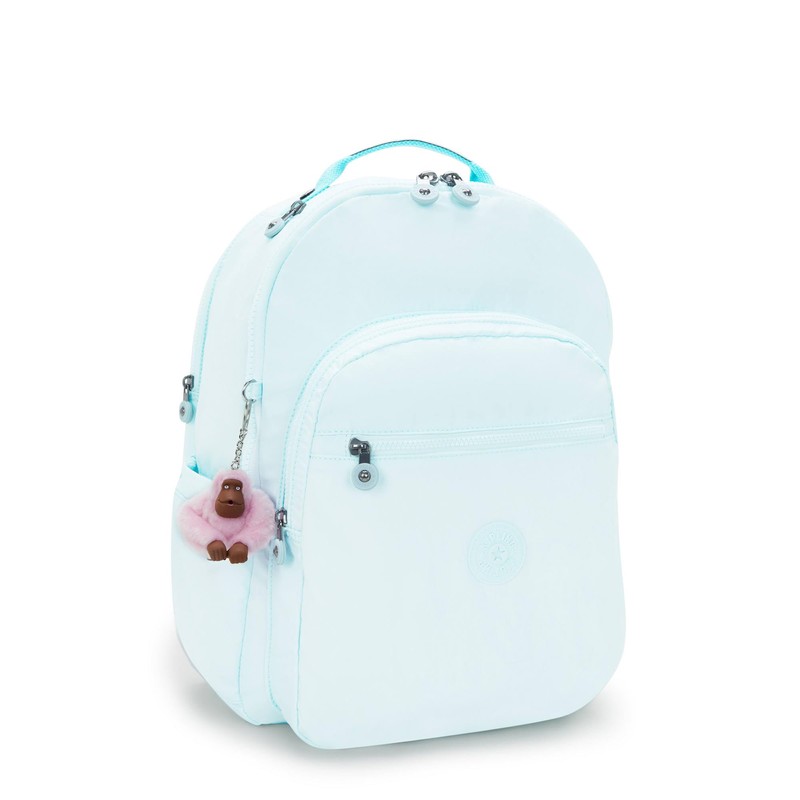 Kipling Seoul Extra Large Metallic 17" Laptop Backpack Blue Sky