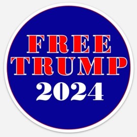 Magnet Free Trump MAGA  2024 Election PRESIDENT not guilty convicted