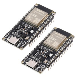 ARCELI ESP32-C6 Microcontroller with Pinheader, WiFi 6 Development Board, 160 MHz One-Core Processor, ESP32-C6-WROOM-1-N8 Module, Supports USB and UART Development, Pack of 2