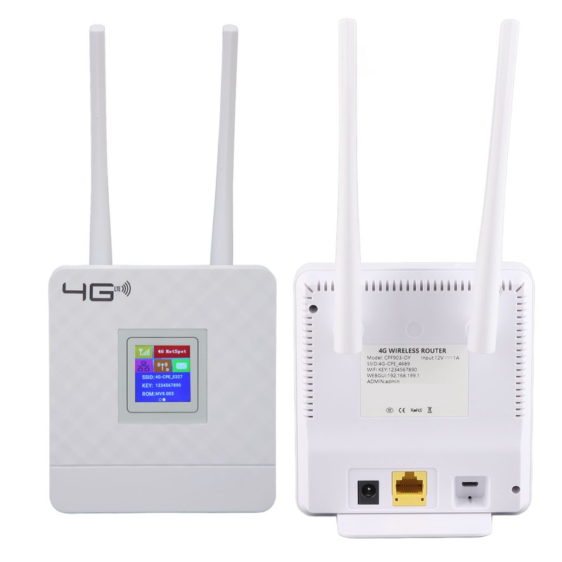 4G WiFi Router 300M CAT4 32 Standard SIM Slot Inbuilt