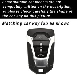 ontto Keyless Entry Remote Key Cover Fit for Isuzu New MU-X X Series DMAX D-Max X-Terrain Genuine Leather Key Fob Case Car Key Holder Brown