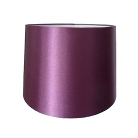 8" Pendant Or Table Lamp Silk Look Shade In Plum Colour