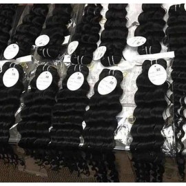Transparent HD Lace Frontal Human Hair Wigs for Women Ombre Brown Burmese Curly Vietnamese Wave Raw Hair Bundles 10"-30"color: 1pcs bundle Burmese curly, Stretched Length: 24"