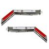 IBESTWOLF 2PCS Stainless Steel Angled Mud Flap Hanger, 1-1/8" Mounting