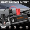 ASPERX AX4500 Jump Starter, 4500A Peak Car Jump Starter for