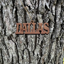 HipFlaskPlus dallas - Cedar Ornament