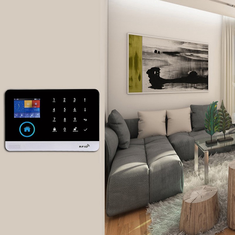 433MHZ Wireless GSM+GPRs WIFI Intelligent Video Alarm Smart Home Security