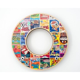 Ringers Mini Board – Portable Tabletop Ring Toss Game – Compact 5.75" FSC Wood Game with 10 Rings, Score Counter, Storage Bag – Eco-Friendly, Made in USA – Travel & Desk Game (Candy)