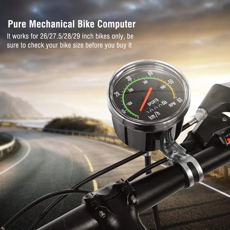 Ejoyous Bike Speedometer, Mechanical Bicycle Computer Bike Speedometer Odometer Cycling