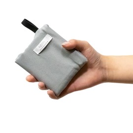 Asahi Koyo CPT25-01 Leisure Sheet, Compact, 15.7 x 27.6 inches (40 x 70 cm), Light Gray, Lightweight, Palm Size, Washable, Includes Hanging String