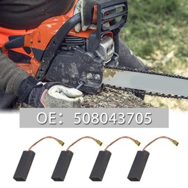 ECSiNG 2 Pairs of Motor Carbon Brushes 508043705 6.3x11x29mm Compatible with Husqvarna 320 315 Chainsaw Power Tool Replacement Accessories
