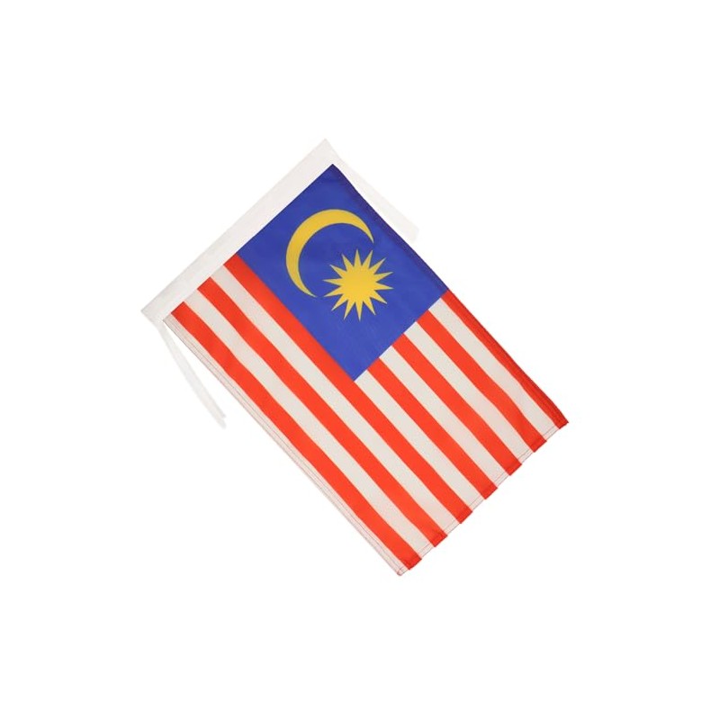 Malaysia Flag 18'' x 12'' cords - Malaysian SMALL flags