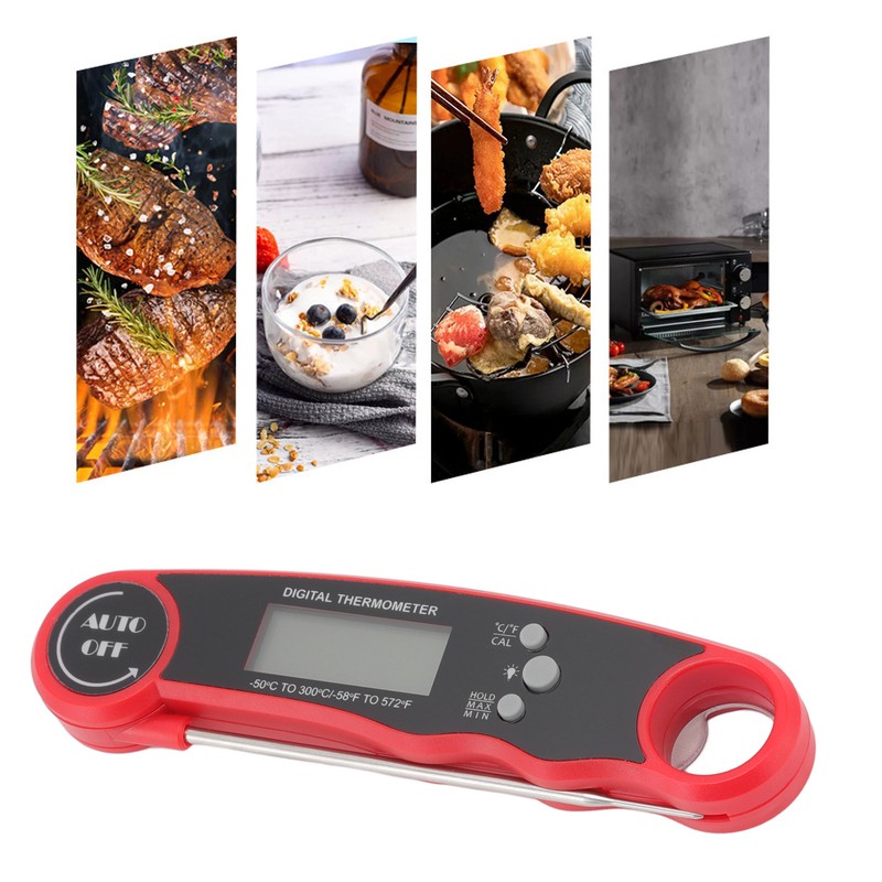 Digital Food Thermometer Meat Thermometer Probe with Magnet Backlight for