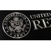 Engraved US Army Retired Car Tag Silver Diamond Etched on