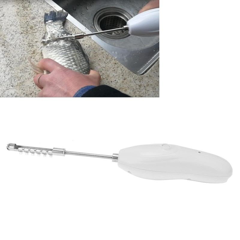 Electric Scale Scraper Portable Vegetable Corer with Replaceable Blade Fruit