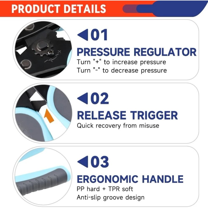 Unbranded IWISS Powerpole Ratcheting Wire Crimper Tools for Amp for