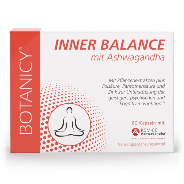 BOTANICY Inner Balance - with Ashwagandha KSM-66, Stress and Inner