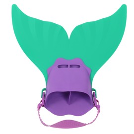 Mermaid Swim Fins for Kids Swimming Monolithic Tail Fins OnePiece Flipper for Children