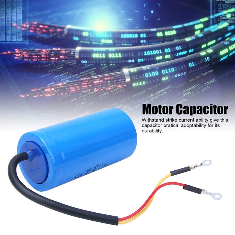 CD60 300uF Racing Capacitor with Wire Conductor 250VAC 50/60Hz for