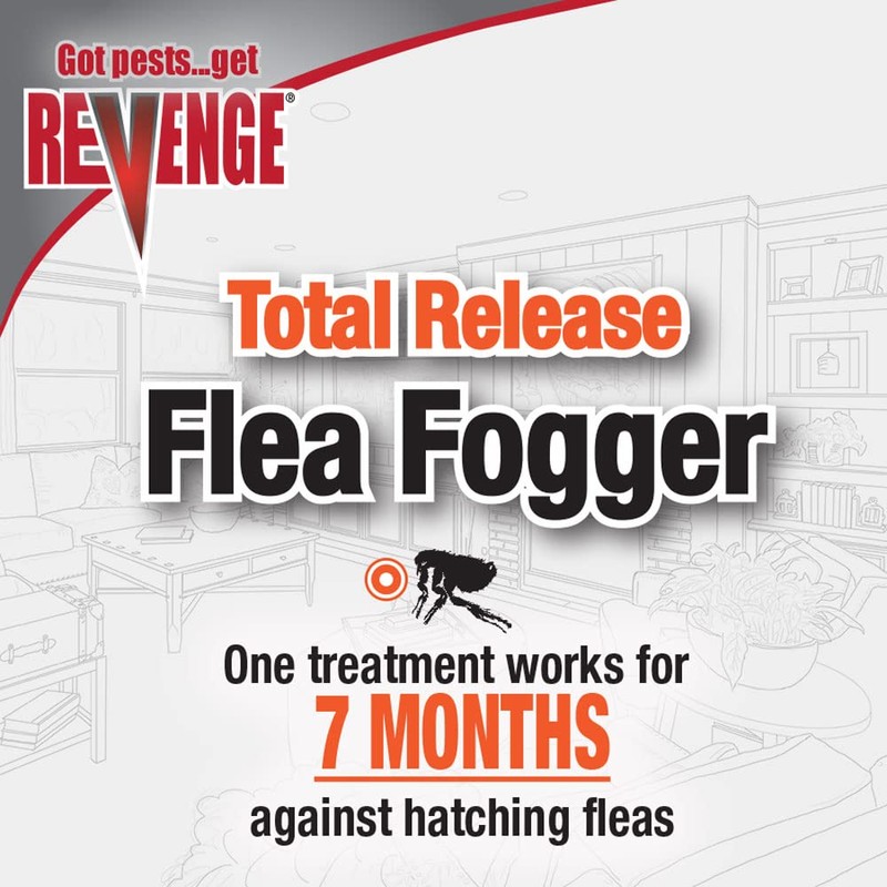 Revenge Total Release Flea Fogger, Pack of 3 6 oz