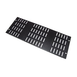 deetech RBL04-4HE Rack Panel with Ventilation Slits U-Shape Edged Black
