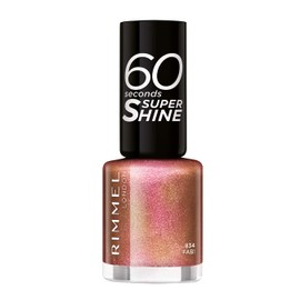 Rimmel 60 Seconds Glitter Nail Polish, 834 Fab, 8 ml