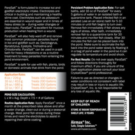 CrystalClear ParaSalt - Pond Salt for Koi & Goldfish - 10 Pounds Treats Up to 2,000 Gallons (CC158-10)