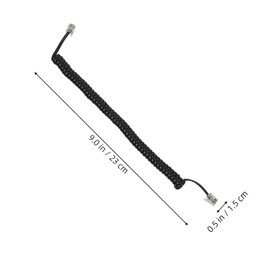 Gadpiparty 10pcs Coiled Telephone Cords Spiral Receiver Cables for Landline Phones Stable Signal Transmission Elegant Design for Home Office Use