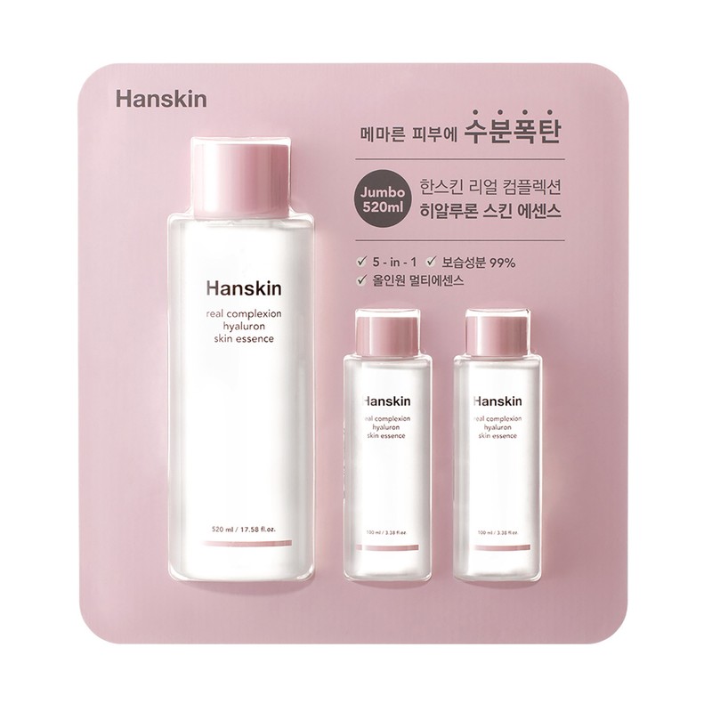 Hanskin Real Complexion Hyaluronic Skin Essence 520ml Additional 200ml /