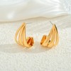 GLORIG Gold Earrings For Women With C shape Stylish Gold
