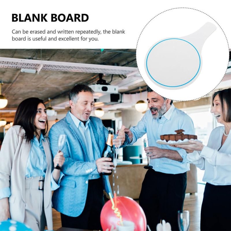 Veemoon 2pcs Mr and Mrs Handheld Dry Erase Paddles Blank