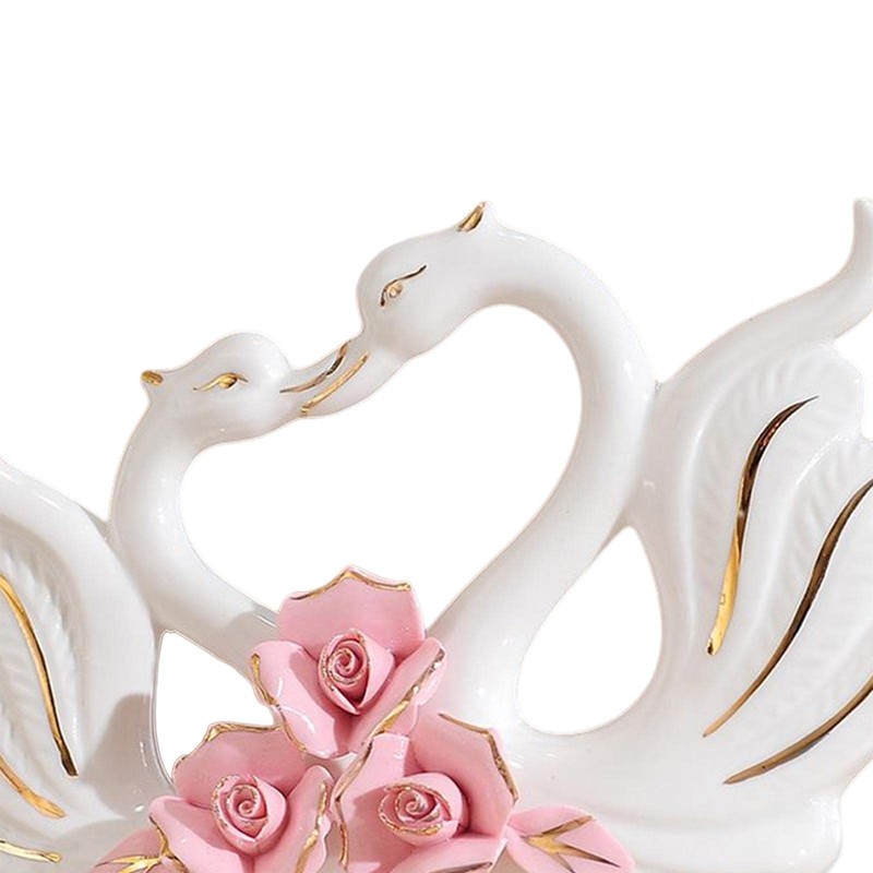 MYCENSE Swan Figurines Animal Table Decoration Collection Centerpiece Craft Ceramic
