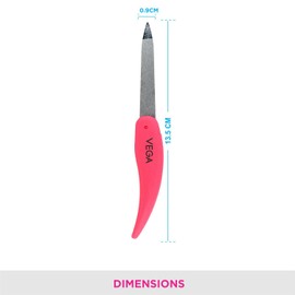 VEGA Foldable Nail File, Pink (Pack of 2)