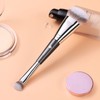 TEOYALL Dual-Ended Foundation Under Eye Concealer Brush, Sloped Angled Contour