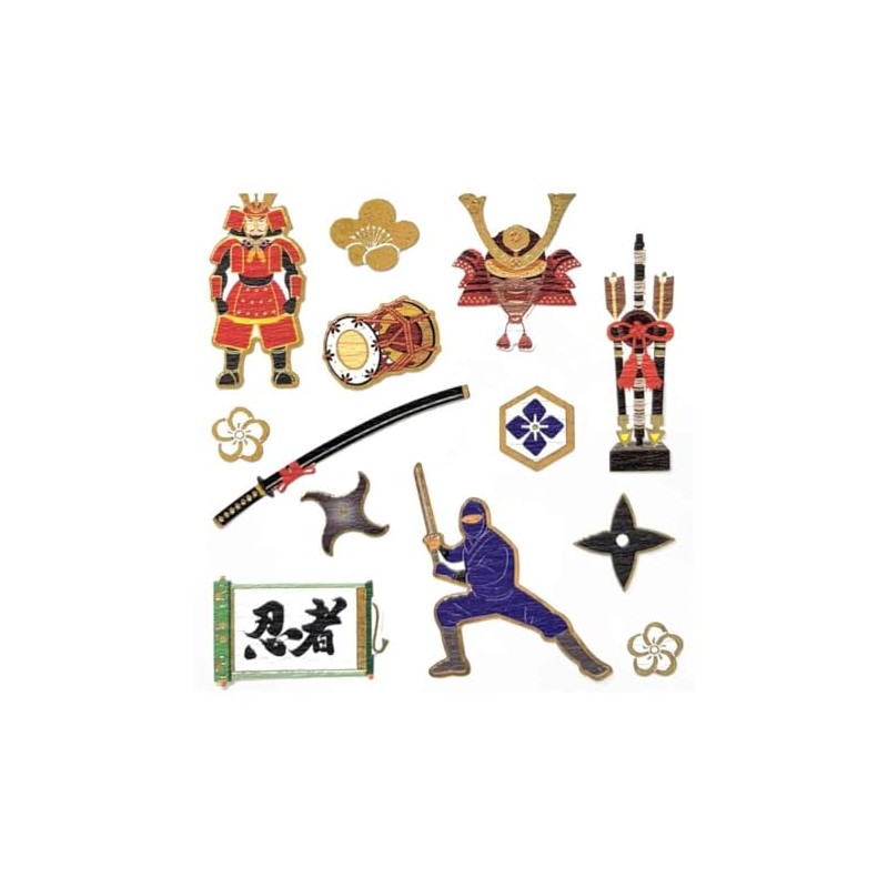 Sticker Sheet: Japanese Pattern Seal/Japanese Traditional Series Sengoku Era