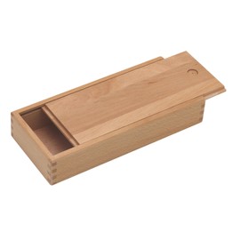 Paintersisters® Pen Box with Sliding Lid - Wooden Box Made of Fine Varnished Beech Wood