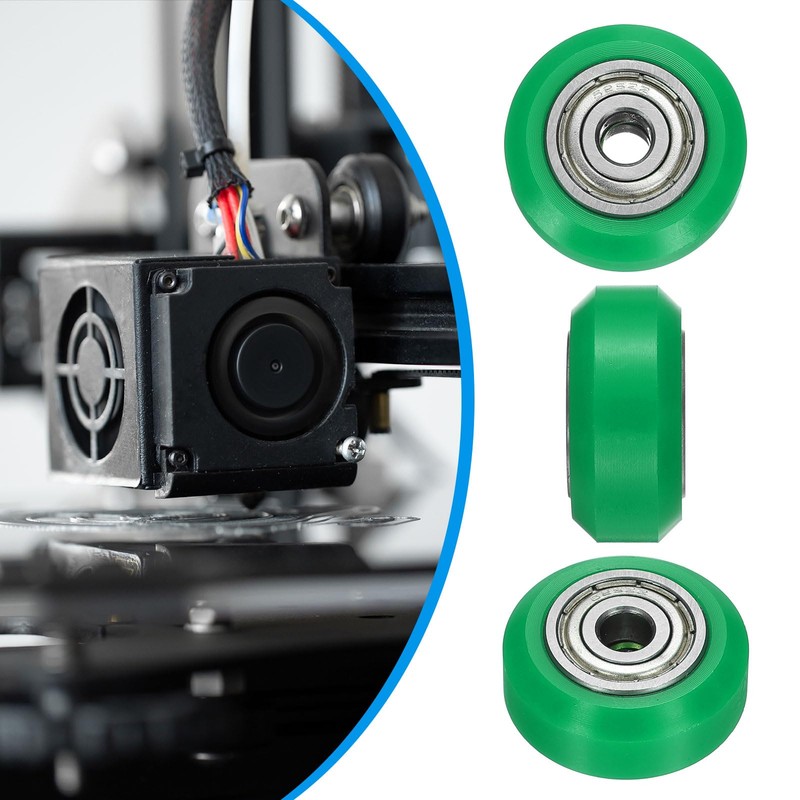 uxcell 4Pcs 3D Printer Wheel with 625ZZ Linear Bearing, 3D