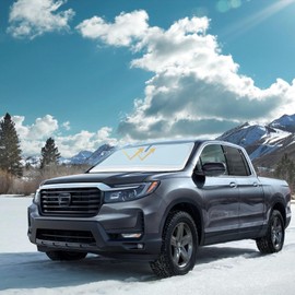 for Ridgeline Car Windshield Sun Shade for 2017-2023 2024 Crew Cab Truck Accessories Front Window Sunshade 2 Layer 240T Windshield Cover Sun Visor Shield Protector Block UV Ray