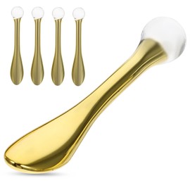 HOMSFOU 5pcs Eye Cream Massage Tool Eye Roller for Puffy Eyes Metal Eye Cream Spoon Face Massager Roller Wake Shaper Eye Depuffer Scraper Pp Metal Ball Portable