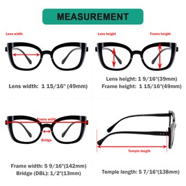Eyekepper 10 pack Cat Eye Reading Glasses for Women Cute Reader +0.50