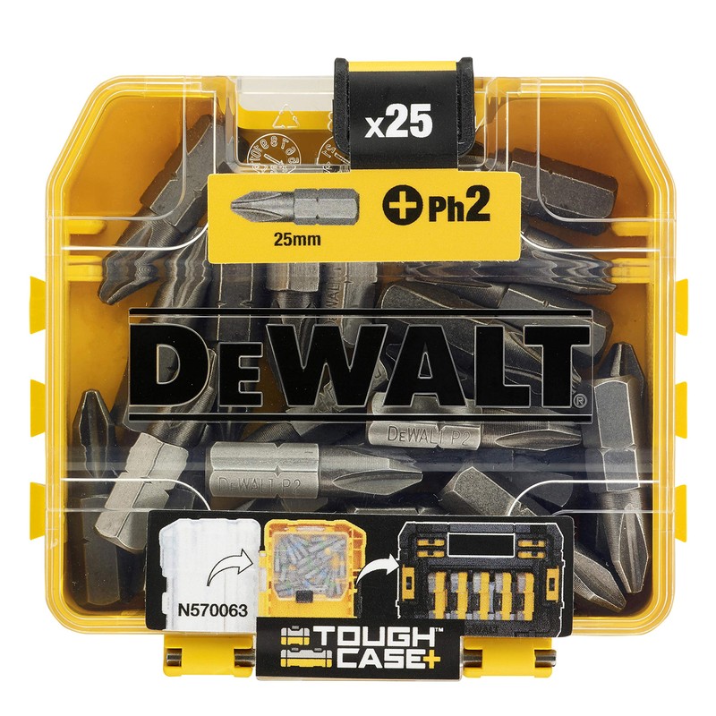 DeWalt DT71522-QZ 25mm Flip PHillips No.2 Bits (Box of 25)