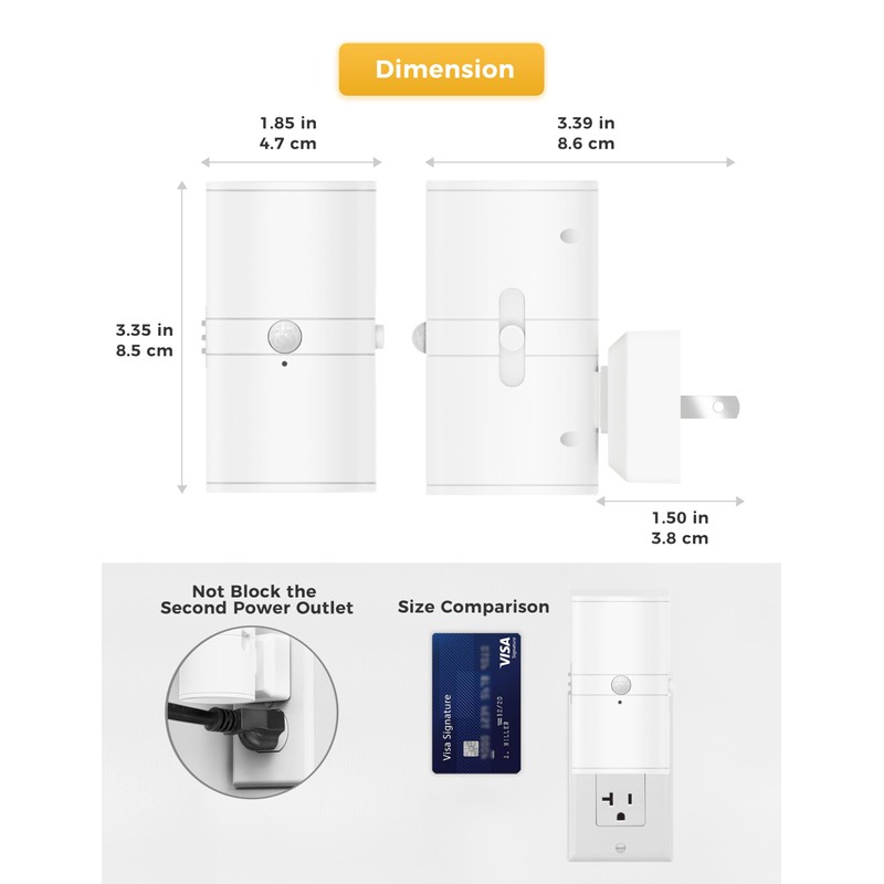 L LOHAS LED Motion Sensor Night Light Plug in, [2
