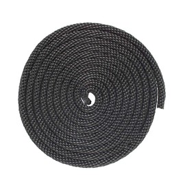 Solid Braid Nylon Rope - 1/2 Inch x 10 Feet - Black