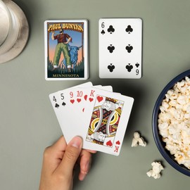Lantern Press Minnesota, Paul Bunyan (52 Playing Cards, Poker Size Card Deck with Jokers)