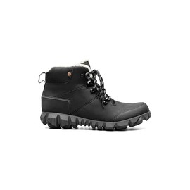 Bogs Womens Arcata Urban Leather Mid Boot Snow, Black, 8