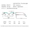 Cat Eye Clear Frame Glasses Blue Light Blocking TR90 Eyeglasses