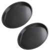 2Pcs Non Stick Pizza Pan Deep Thickened Carbon Steel Baking