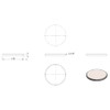 edelstahlonline24 Round Diameter 80 mm with Bevel, Thickness 6 mm,