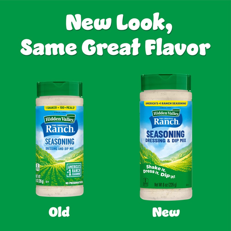 Hidden Valley Original Ranch Seasoning, Dressing and Dip Mix, 8