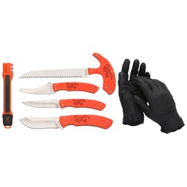 Nimrod's Wares Browning Primal Combo Ovix 6-Piece Game Processing Tool Kit for Hunters 3220482B Bundle with Microfiber Cloth